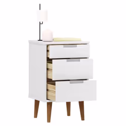 VidaXL 350499 nightstand/bedside table White