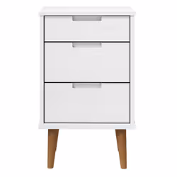 VidaXL 350499 nightstand/bedside table White - Additional view 4
