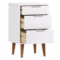 VidaXL 350499 nightstand/bedside table White - Additional view 5