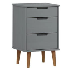 VidaXL 350500 nightstand/bedside table Grey