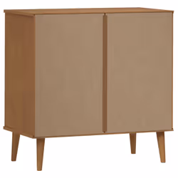 vidaXL Solid Wood Pine Drawer Cabinet MOLDE File Chest Cabinet Multi Colours - brown - Additional view 6