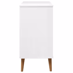 vidaXL Solid Wood Pine Drawer Cabinet MOLDE White 80x40x80 cm Drawer Chest - Additional view 5