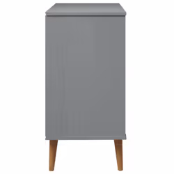 vidaXL Solid Wood Pine Drawer Cabinet MOLDE File Chest Cabinet Multi Colours - grey - Additional view 5
