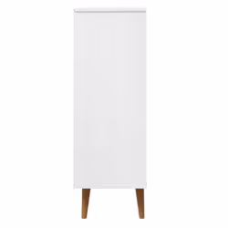 vidaXL Shoe Cabinet Shoe Storage Organiser Rack Shoe Cupboard Solid Wood Pine - white - Additional view 5