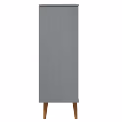 vidaXL Shoe Cabinet Shoe Storage Organiser Rack Shoe Cupboard Solid Wood Pine - grey - Additional view 5