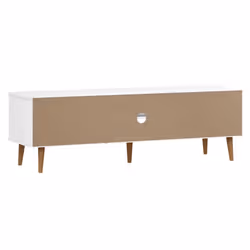 vidaXL TV Cabinet TV Console TV Unit Entertainment Centre Solid Wood Pine - white - Additional view 6