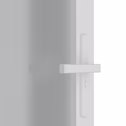 ) vidaXL Interior Door ESG Glass and Aluminium Bedroom Door Indoor Inner Door - White and transparent, 76 x 201.5 cm (W x H - Additional view 6