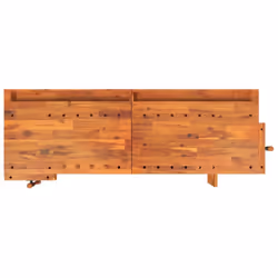 vidaXL Workbench with Drawers and Vices Workshop Craft Table Solid Wood Acacia - without cabinet - Additional view 6