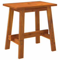 vidaXL Stool Dressing Stool Step Stool Chair Rectangular Solid Wood Acacia - 45 x 29 x 45 cm