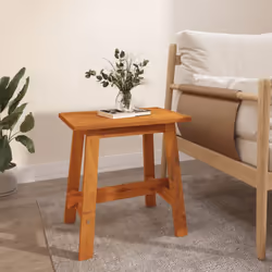 vidaXL Stool Dressing Stool Step Stool Chair Rectangular Solid Wood Acacia - 45 x 29 x 45 cm