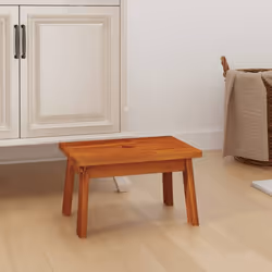 vidaXL Solid Wood Acacia Step Stool Outdoor Plant Footstool Wooden Furniture