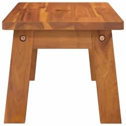 vidaXL Solid Wood Acacia Step Stool Outdoor Plant Footstool Wooden Furniture - Additional view 4