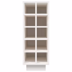 vidaXL Wine Cabinet Wooden Wine Rack Drinks Whisky Cabinet Solid Wood Pine - White - Additional view 4