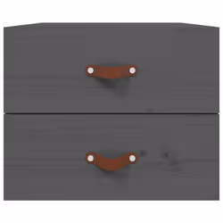 vidaXL 1/2x Wall-mounted Bedside Cabinet Floating Bedside Unit Multi Colours - Grey, 1 - Additional view 5