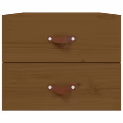 vidaXL 1/2x Wall-mounted Bedside Cabinet Floating Bedside Unit Multi Colours - Honey brown, 1 - Additional view 5