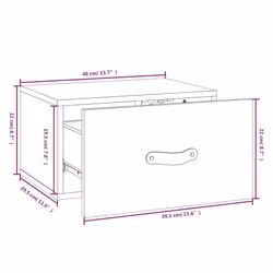 vidaXL 1/2x LED Bathroom Mirror 90x60 cm Washroom Wall-mounted Light up Mirror - Grey, 2 x Bedside cabinet - Additional view 9