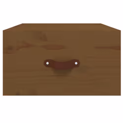 vidaXL Wall-mounted Bedside Cabinet Honey Brown Floating Bedside Wall Cabinet - Additional view 4