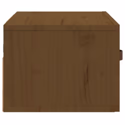 vidaXL Wall-mounted Bedside Cabinet Honey Brown Floating Bedside Wall Cabinet - Additional view 5