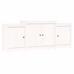 vidaXL Solid Wood Pine Sideboard Side Cabinet Home Organiser Multi Colours - White