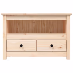 vidaXL Solid Wood Pine TV Cabinet TV Console Media HiFi Cabinet Multi Colours - Brown - Additional view 5