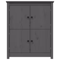 vidaXL Solid Wood Pine Sideboard Side Cabinet Home Organiser Multi Colours - Grey - Additional view 4