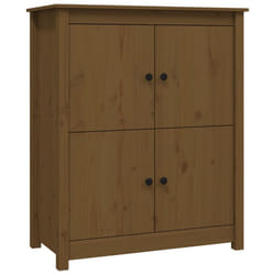 vidaXL Solid Wood Pine Sideboard Side Cabinet Home Organiser Multi Colours - Honey brown
