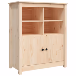 vidaXL Solid Wood Pine Sideboard Side Cabinet Home Organiser Multi Colours - Brown