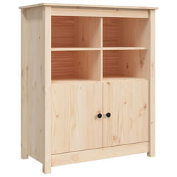 vidaXL Solid Wood Pine Sideboard Side Cabinet Home Organiser Multi Colours - Brown