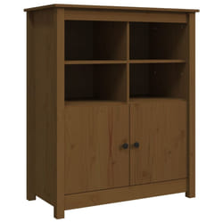 vidaXL Solid Wood Pine Sideboard Side Cabinet Home Organiser Multi Colours - Honey brown