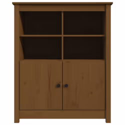vidaXL Solid Wood Pine Sideboard Side Cabinet Home Organiser Multi Colours - Honey brown - Additional view 5