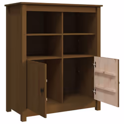 vidaXL Solid Wood Pine Sideboard Side Cabinet Home Organiser Multi Colours - Honey brown - Additional view 6