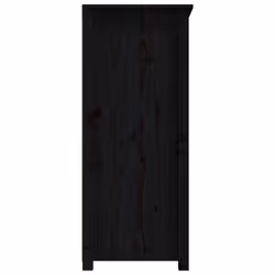vidaXL Solid Wood Pine Sideboard Side Cabinet Home Organiser Multi Colours - Black - Additional view 7