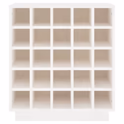 vidaXL Solid Wood Pine Wine Cabinet Alcohol Cabinet Cupboard Multi Colours - White - Additional view 4