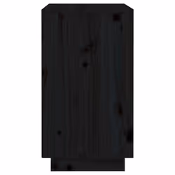 vidaXL Solid Wood Pine Wine Cabinet Alcohol Cabinet Cupboard Multi Colours - Black - Additional view 5