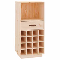 vidaXL Solid Wood Pine Wine Cabinet Alcohol Cabinet Cupboard Multi Colours - Brown