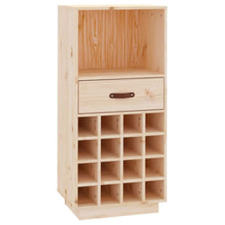 vidaXL Solid Wood Pine Wine Cabinet Alcohol Cabinet Cupboard Multi Colours - Brown