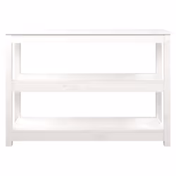 vidaXL Solid Wood Pine Console Table Multi Colours 110x40x74 cm/80x40x74 cm - White, 110 x 40 x 74 cm - Additional view 4