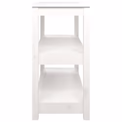 vidaXL Solid Wood Pine Console Table Multi Colours 110x40x74 cm/80x40x74 cm - White, 110 x 40 x 74 cm - Additional view 5