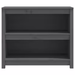 vidaXL Solid Wood Pine Book Cabinet Display Organiser Multi Colours/Sizes - Grey, 80 x 35 x 68 cm - Additional view 4