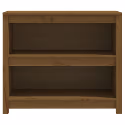 vidaXL Solid Wood Pine Book Cabinet Display Organiser Multi Colours/Sizes - Honey brown, 80 x 35 x 68 cm - Additional view 4