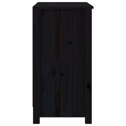 vidaXL Solid Wood Pine Book Cabinet Display Organiser Multi Colours/Sizes - Black, 80 x 35 x 68 cm - Additional view 5
