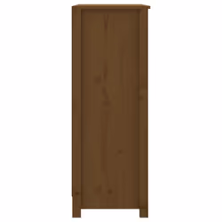 vidaXL Solid Wood Pine Book Cabinet Display Organiser Multi Colours/Sizes - Honey brown, 80 x 35 x 97 cm - Additional view 5