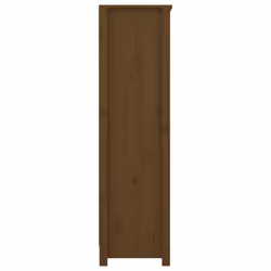 vidaXL Solid Wood Pine Book Cabinet Display Organiser Multi Colours/Sizes - Honey brown, 80 x 35 x 126 cm - Additional view 5