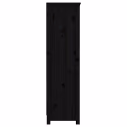 vidaXL Solid Wood Pine Book Cabinet Display Organiser Multi Colours/Sizes - Black, 80 x 35 x 126 cm - Additional view 5