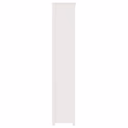 vidaXL Solid Wood Pine Book Cabinet Display Organiser Multi Colours/Sizes - White, 80 x 35 x 183 cm - Additional view 5