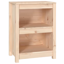 vidaXL Solid Wood Pine Book Cabinet Display Organiser Multi Colours/Sizes - Brown, 50 x 35 x 68 cm