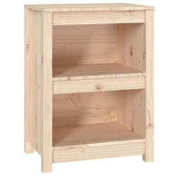vidaXL Solid Wood Pine Book Cabinet Display Organiser Multi Colours/Sizes - Brown, 50 x 35 x 68 cm