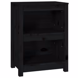 VidaXL 821703, Black, Wood, Wood, Pinewood, 500 mm, 350 mm