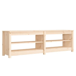 vidaXL Solid Wood Pine Shoe Bench Hallway Shoe Storage Cabinet Multi Colours - Brown