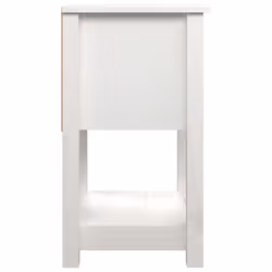 vidaXL 1/2x Solid Wood Pine Bedside Cabinet Nightstand End Table Multi Colours - White, 2 x Bedside cabinet - Additional view 7